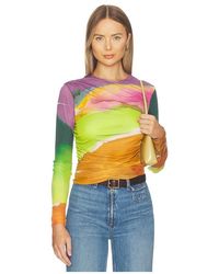 Ulla Johnson - Paradis Ruched Jersey Top - Lyst