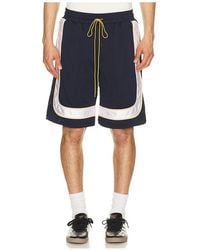 Rhude - Mesh Piping Baggy Track Shorts - Lyst