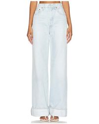 Agolde - Dame High Rise Wide Leg Jeans - Lyst