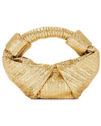 Simon Miller - Metallic Raffia Lopsy Bag - Lyst