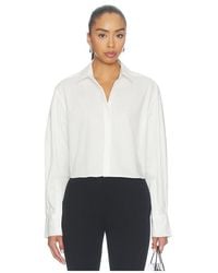 Jonathan Simkhai - Renata Cropped Button Down Shirt - Lyst