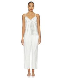Flora Nikrooz - Florence Solid Jacquard Charmeuse Capri Set - Lyst