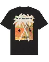 True Religion - Camiseta Palm Tree En Color Negro Talla (También En M, S, Xl/1X) - Lyst