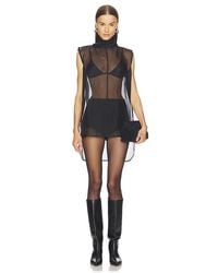 AEXAE - Silk Organza Roll Neck Top - Lyst