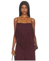 Rococo Sand - Lace Frill Top - Lyst