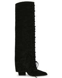 Paris Texas - Jane Fold Over Lace Up Boot 100 - Lyst
