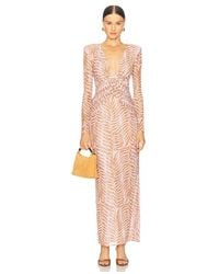 PATBO - Botanic Retro Tulle Maxi Dress - Lyst