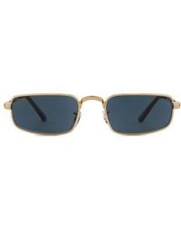 Ray-Ban - Gafas De Sol En Color Oro Metálico Talla - Lyst
