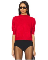 Autumn Cashmere - Brushed Elbow Sleeve Boxy Crew - Lyst