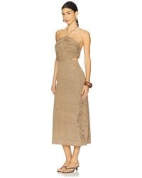 AMUR - Clara Knit Midi Dress - Lyst
