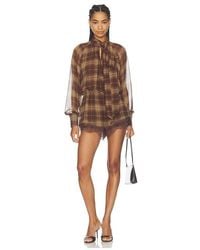 Bardot - X Revolve Petra Long Sleeve Playsuit - Lyst