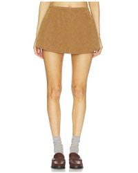 Free People - X We The Free Paradise Found Suede Skirt - Lyst