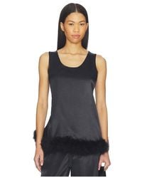 Sleeper - Bisou Bisou Top With Feathers - Lyst