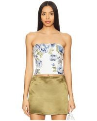 Alice + Olivia - Top Recortado Cece En Color Blanco Talla (También En 12, 2, 8) - Lyst
