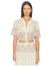 Devon Windsor - Rosie Top En Color Crema Talla (También En S, Xs, M) - Lyst