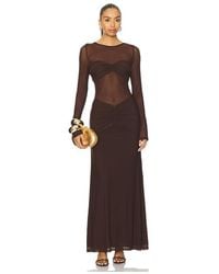 Runaway the Label - Romy Ruched Maxi Dress - Lyst