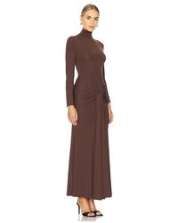 alix tie front long sleeve maxi dress bardot Bardot Alix Long-Sleeve Tie-Front Maxi Dress