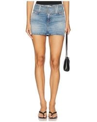 GRLFRND - Laurie Belted Mini Skirt - Lyst