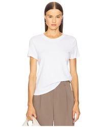 Enza Costa - Supima Cotton Essential Short Sleeve Tee - Lyst