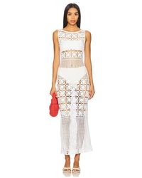 Tularosa - Vestido Mikio En Color Blanco Talla (También En M, S, Xl, Xs, Xxs) - Lyst