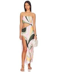 Agua Bendita - X Revolve Gwen Vitreo Midi Dress - Lyst