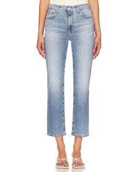 AG Jeans - Saige Crop Straight Leg - Lyst