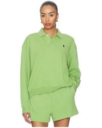 Polo Ralph Lauren - Island Fleece Polo Sweatshirt - Lyst