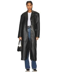 GRLFRND - The Long Leather Coat - Lyst