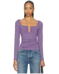 Susana Monaco - Square Wire Long Sleeve Top - Lyst
