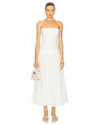 Jonathan Simkhai - Arie Strapless Bustier Midi Dress - Lyst