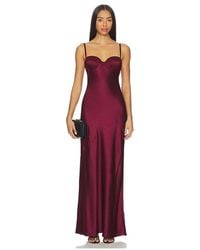 L'Agence - Sayla Bias Cut Maxi Dress - Lyst