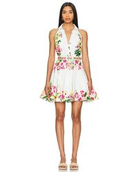 Hemant & Nandita - Short Dress With Highlight Emb And Buckle Belt - Lyst
