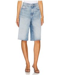 DL1961 - Lucila High Rise Short En Color Azul Talla (También En 26, 27, 28, 29, 30, 31, 32) - Lyst