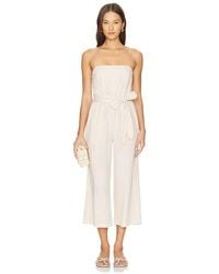 Bella Dahl - Strapless Smocked Back Jumpsuit - Lyst