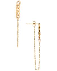 Natalie B. Jewelry Lennox Chain Earring - Metallic