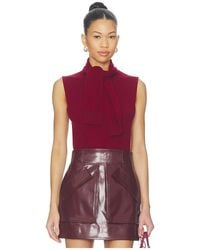 AKNVAS - Giorgia Cashmere Wool Blend Sleeveless Tie Knit Top - Lyst