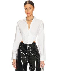 Steve Madden - Stassi Top En Color Blanco Talla En Optic - Lyst