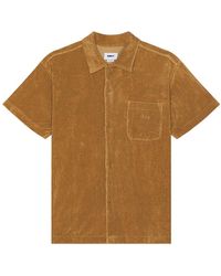Obey - Terry Cloth Button Up Shirt - Lyst