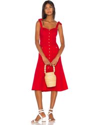 Song of Style Maya Midi Dress - Rot