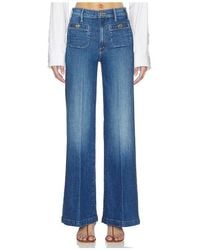 Mother - The Stashed Hustler Roller Sneak Jeans - Lyst