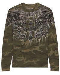 Affliction - Camiseta Fragmented En Color Militar Talla (También En M, S, Xl/1X) - Lyst