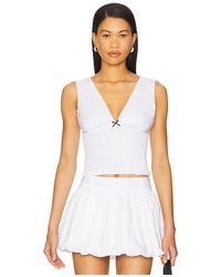 Nia - Bleu Top En Color Blanco Talla (También En M, S, Xl, Xs) - Lyst