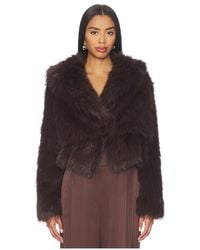 The Sei - Faux Fur Bomber Jacket - Lyst