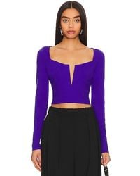 Susana Monaco - Corset Long Sleeve Top - Lyst