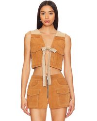 Urban Outfitters - Sugar Suede Vest - Lyst