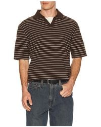 Samsøe & Samsøe - Polo Con Cuello En V Samac En Color Marrón Talla (También En Xl/1X) - Lyst