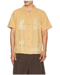 Marine Layer - Sol Embroidered Resort Shirt - Lyst