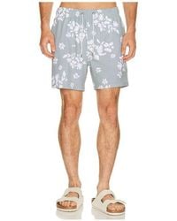 Vintage Summer - Seersucker Strech Volley Swim Trunks - Lyst
