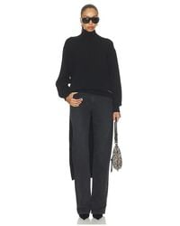 Alexander Wang - Long Sleeve Turtleneck With High Low Hem - Lyst