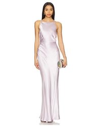 Shona Joy La Lune Ruched Halter Maxi Dress in Natural | Lyst Australia